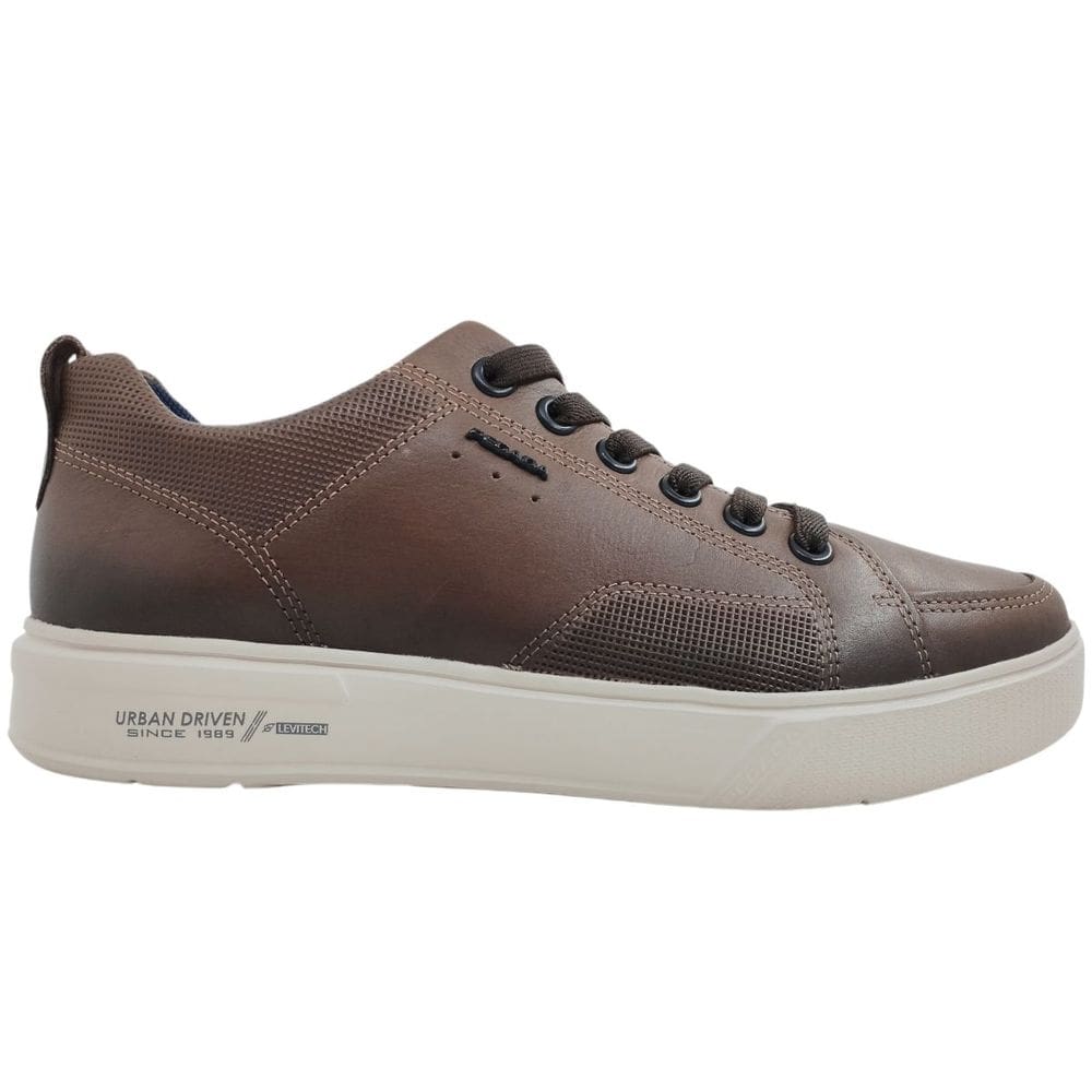 Sapatênis Masculino Casual Dia a Dia Passeio Trabalho em Couro Calce Fácil Conforto Pegada 111902