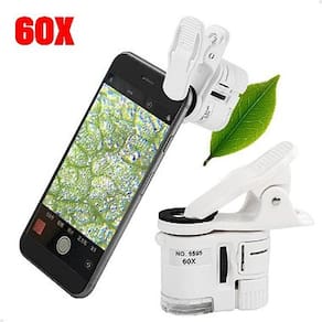 Microscópio Lupa Lorben Aumento 60x Luz de Led para Celular