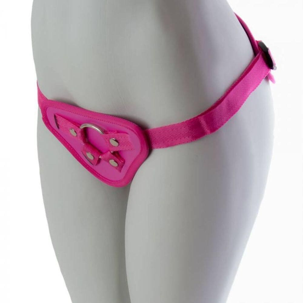 Cinta Universavel Ajustável Reforçada Rosa Com Argola - Coleção Fetiche Lovetoys - Rosa, Unico