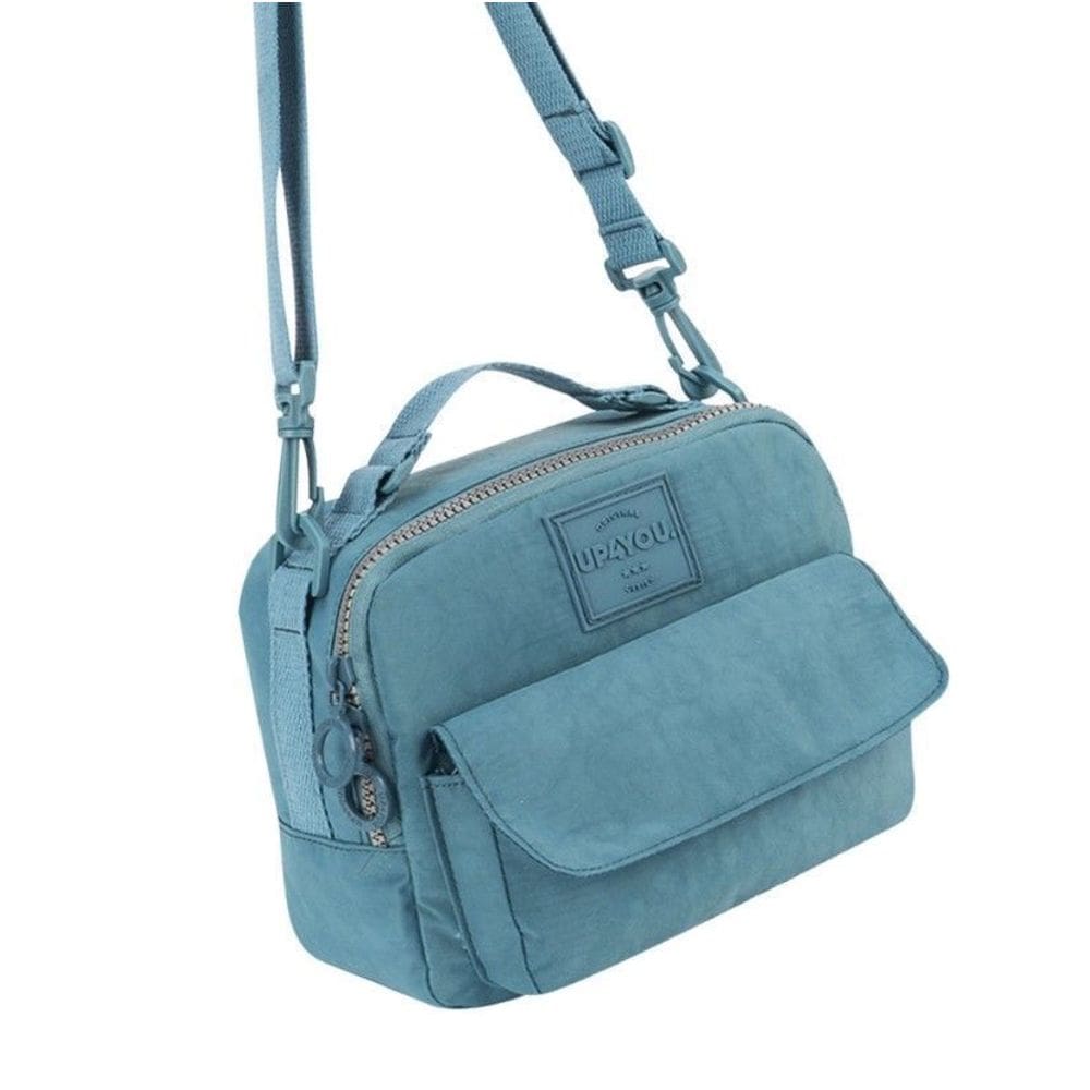 Bolsa Feminina Transversal Alça Removível Up4you Tactel Azul