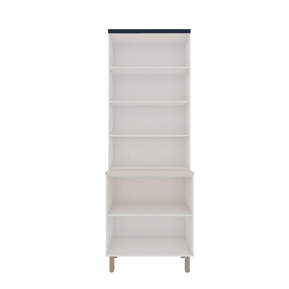 Cristaleira 800 Branco Fosco Azul Vel