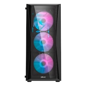 Gabinete Gamer Motospeed Hyrax Hgb600B Preto Rgb Vidro