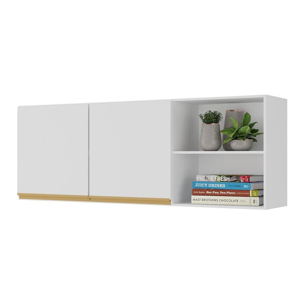 Armário de Cozinha Aéreo 150cm 2 Portas Veneza Multimóveis V3741