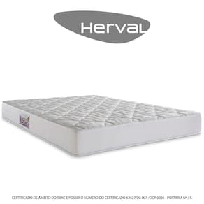 Colchão Queen Herval Espuma Top D45 New, 25x158x198 cm