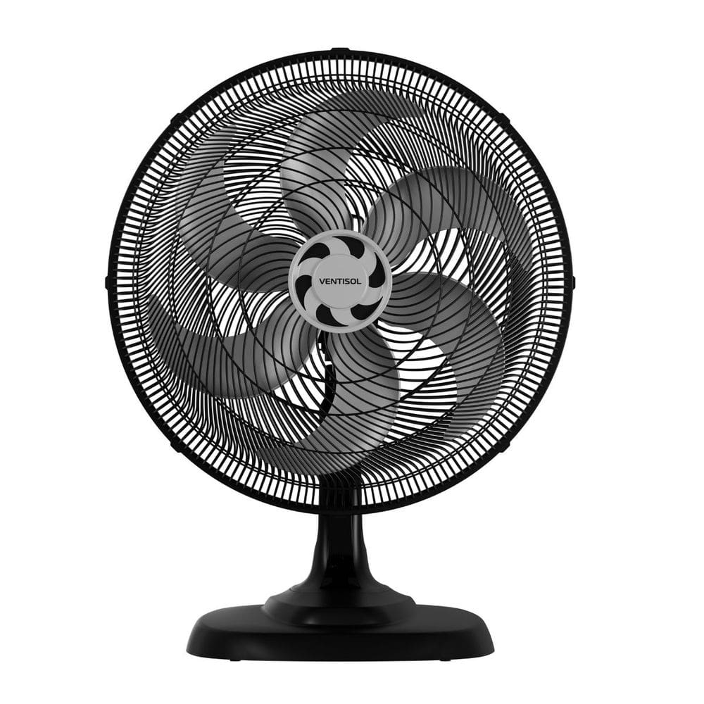 Ventilador de Mesa Osc 50cm Motor Turbo 6 Pás 127v 220v 3 Velocidades Premium Ventisol