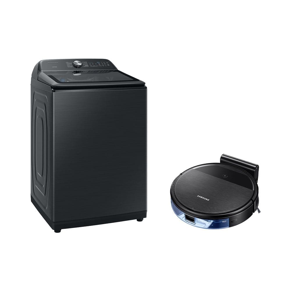 Lavadora Smart Digital Inverter WA23B Black 23kg 127V + Aspirador Robô com conectividade Wi-FI