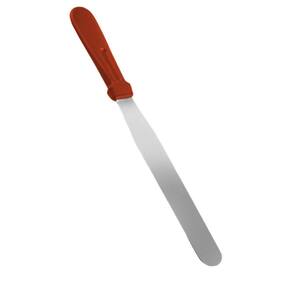 Espátula De Confeiteiro 25Cm Aço Inox Reforçada Terracota