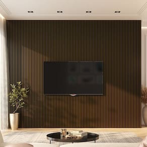 Painel Ripado de Pvc 6 Barras de 2,70m X 0,15cm Venda em 2,43m² Marrom