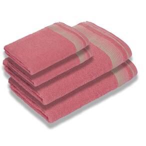Kit 4 Toalhas Luxury Soft Beka 360 G m² 2 Banho + 2 Rosto Luxo Rosê