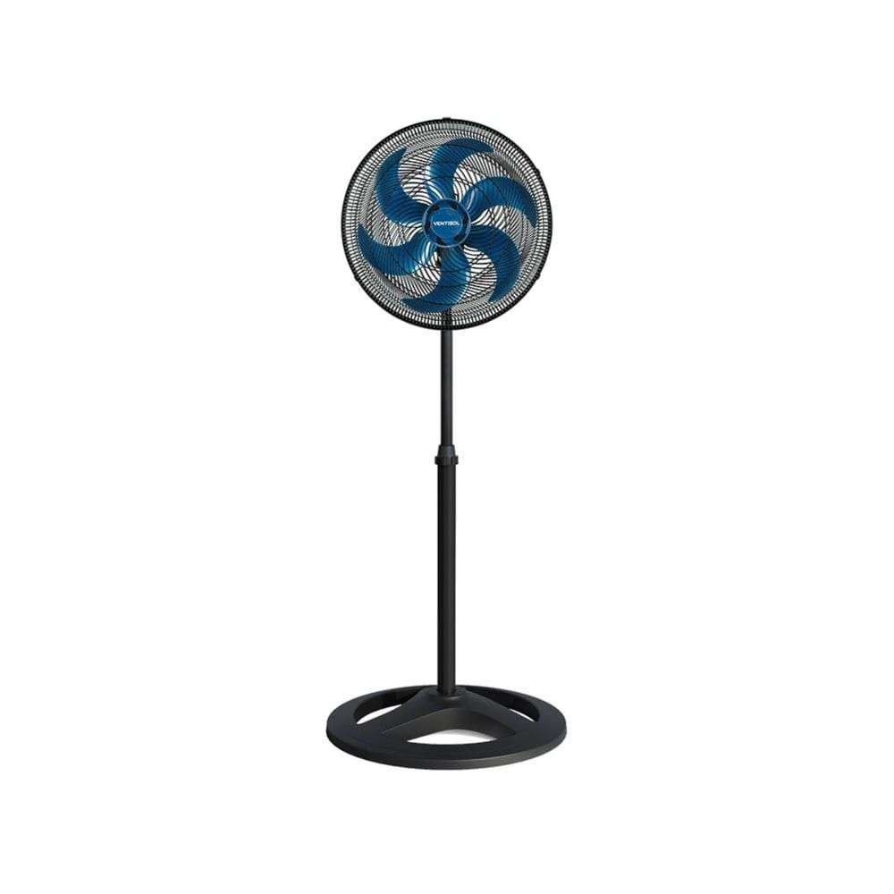 Ventilador de Coluna Osc Motor Turbo 6 Pás Baixo Ruído 40cm 135w Grade Windline Altura Ajustável Ventisol