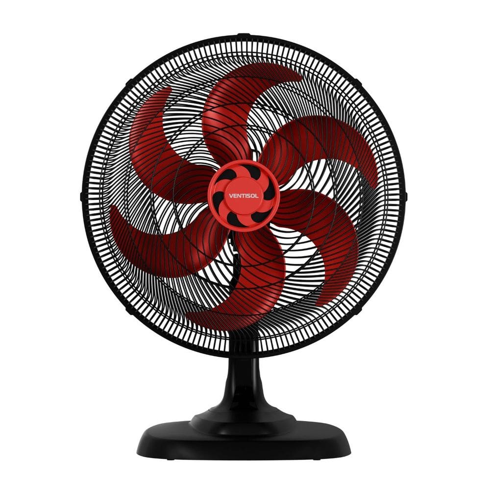 Ventilador de Mesa Osc Motor Turbo 135w com 6 Pás Premium 127v ou 220v Ventisol