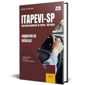 Apostila Prefeitura De Itapevi Sp 2025 - Condutor Veículos