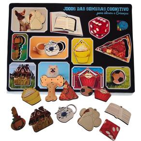 Jogo Interativo Sombras E Figuras Crianças E Idosos Em Mdf