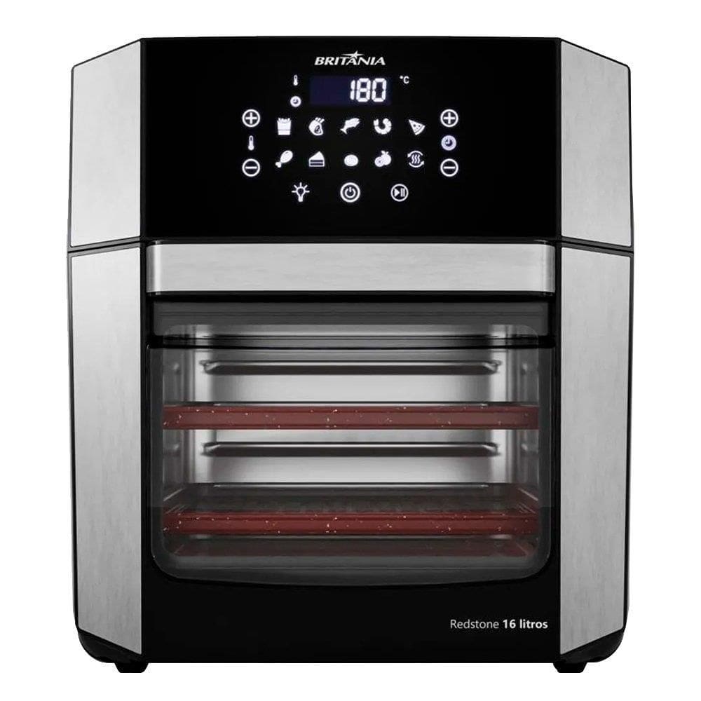 Fritadeira Air Fryer Britânia Oven BAF16A | 4 Em 1, Revestimento Antiaderente, 16 Litros, Preto