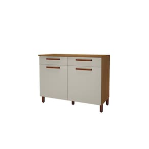 Monza Balcão Monza 120cm Com 2 Portas, 2 Gavetas Amplas E Tampo