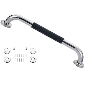 Barra de Apoio Inox 40cm Suporte Antiderrapante Banheiro Box Criança Idoso Gestante Cadeirante Acessibilidade Resistente