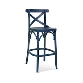 Banqueta de Madeira Maciça X Alta Conforto e Estilo para Sua Decoração Azul