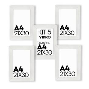 Porta Retrato de Vidro 21x30cm Kit com 5 Unidades Lembrancinha de Festa - caixa com 100 Unidade
