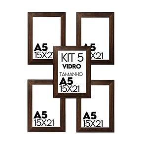 Porta Retrato de Vidro 15x21cm Kit com 5 Unidades Lembrancinha de Festa - caixa com 100 Unidade
