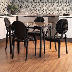 Conjunto 8 Cadeiras Wind Plus 56,3x53,9x92,5 Cm Preto