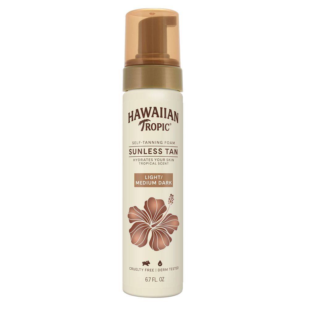 Espuma autobronzeadora Hawaiian Tropic Sunless Tan Light/Medium 200mL