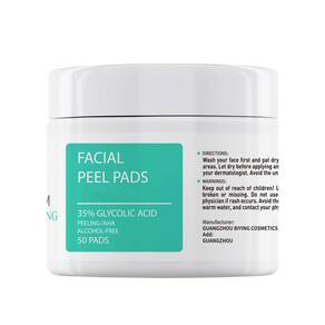 Almofadas de ácido glicólico YAFUSIPE 35% AHA Facial Resurfacing 50 almofadas