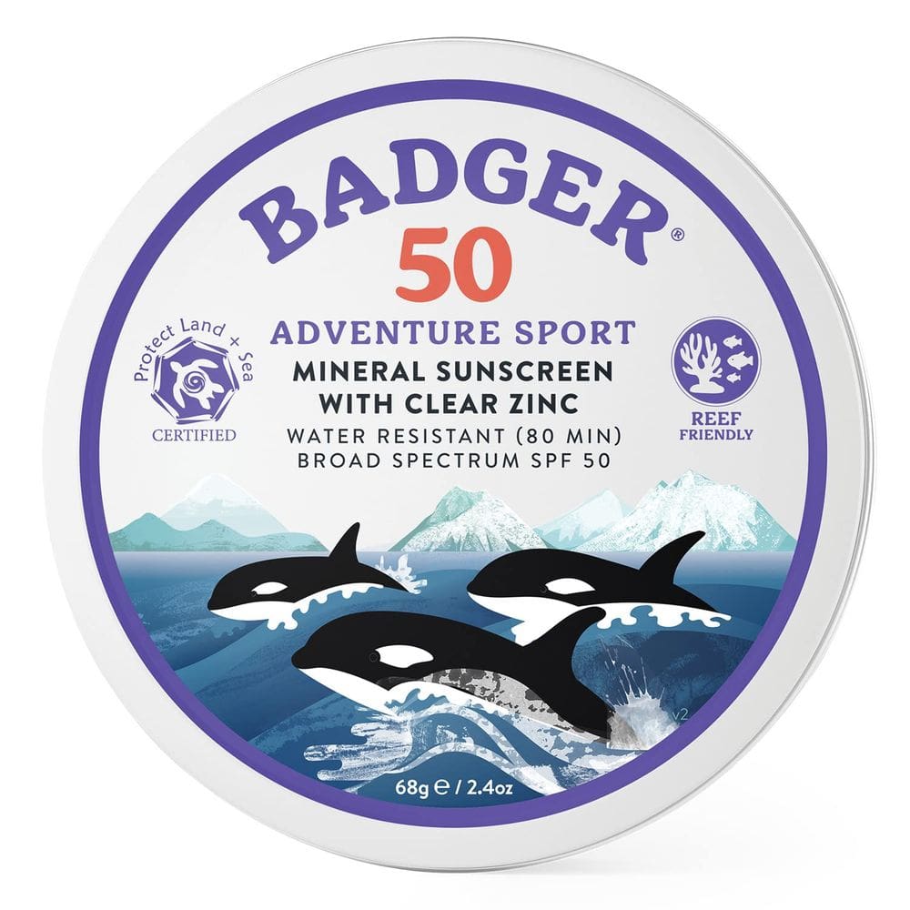 Protetor solar Badger Biodegradável SPF 50 70mL Lata de metal