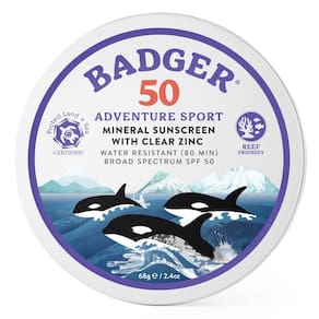Protetor solar Badger Biodegradável SPF 50 70mL Lata de metal