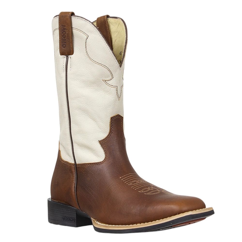 Bota Masculina Marrom Bico Quadrado Jácomo 37514