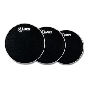 Kit Pele 10 11 12 Sintético Napa Tantan Rebolo Percussão Luen
