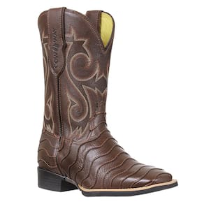 Bota Masculina com Escama Marrom Cow Way 37507