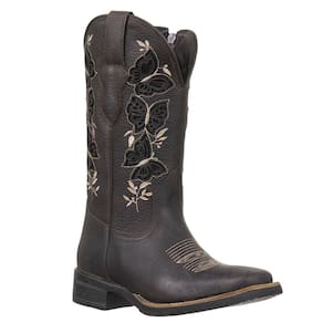 Bota Feminina Bico Quadrado Café Cow Way 37409
