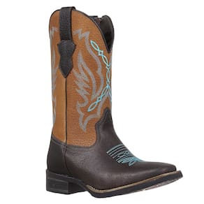 Bota Feminina Marrom Bico Quadrado Cow Way 37298
