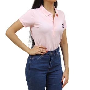 Camisa Polo Feminina Rosa TXC 36956