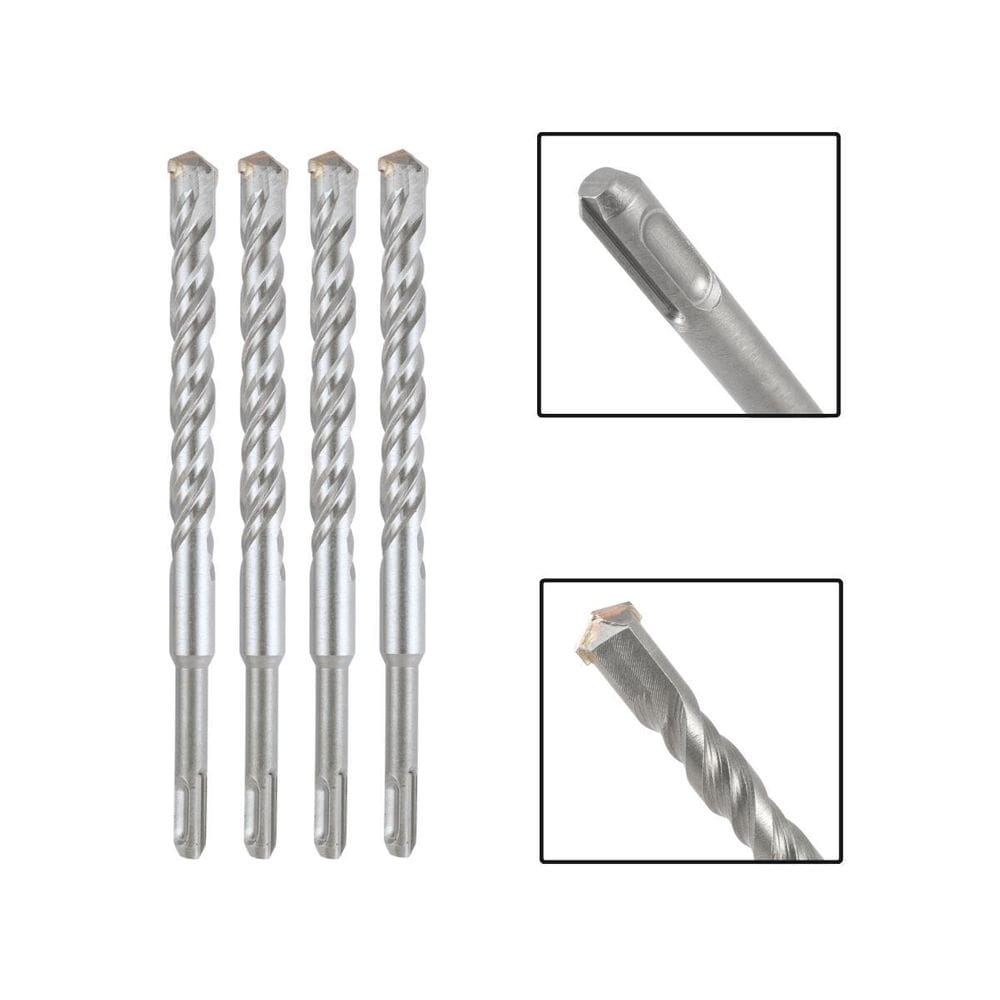 Jogo 4 Brocas Sds Plus 16X310 Mm Aço Carbono Tungstênio