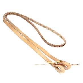 Rédea de Couro Trançada Natural Bronc-Steel 37421