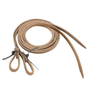 Rédea de Sola Aberta de Couro Marrom Bronc-Steel 37274