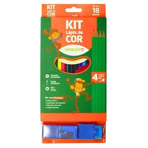 Kit Escolar Completo Coleção Com 18 Peças Para Pintura E Escrita Azul