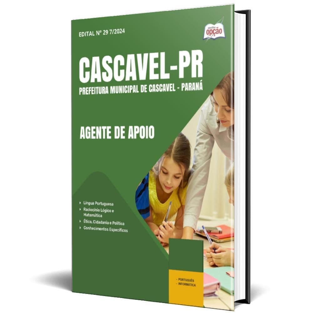 Apostila Prefeitura De Cascavel Pr 2025 - Agente De Apoio