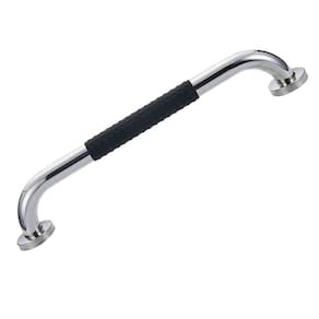 Barra de Apoio 30cm Inox Suporte Antiderrapante Casa Banheiro Box Idoso Cadeirante Gestante Criança Segurança Proteçao Acessibilidade Corrimao Escada