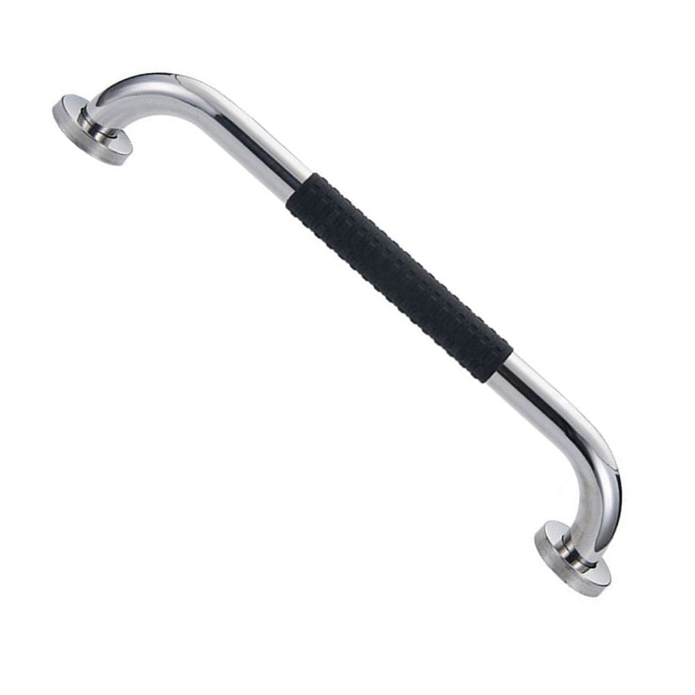Barra de Apoio Inox 30cm Suporte Antiderrapante Criança Idoso Gestante Cadeirante Banheiro Box Acessibilidade Segurança Proteçao