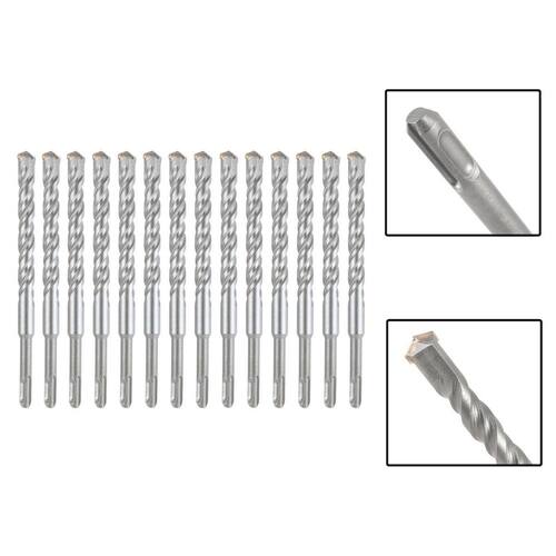 imagem-Jogo 14 Brocas Sds Plus 16X400 Mm Aço Carbono Tungstênio