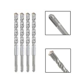 Jogo 4 Brocas Sds Plus 18X160 Mm Aço Carbono Tungstênio