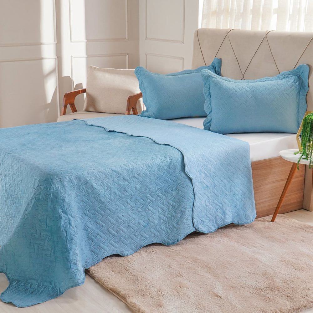 Kit Cobre Leito Solteiro Ultra Lisse Lisa New 160x220cm