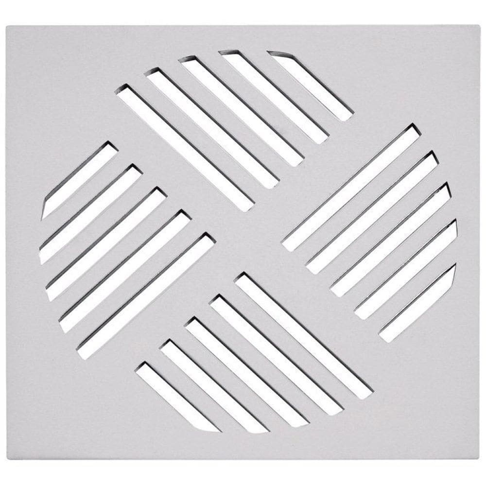 Kit 3 Grelha Quadrada com 15 x 15cm em Alumínio Astra Branco