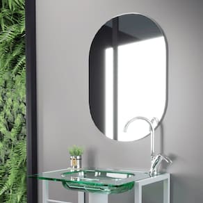 Espelho Decorativo Oval 42x62cm Banheiro Espelho