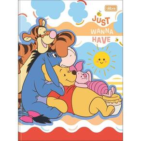 Caderno Brochurão 80Fls Ursinho Pooh Just Wanna Have Tilibra
