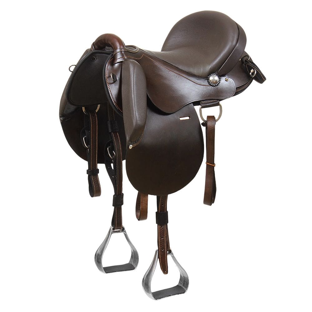 Sela de Pista Marrom 15" Bronc-Steel 37564