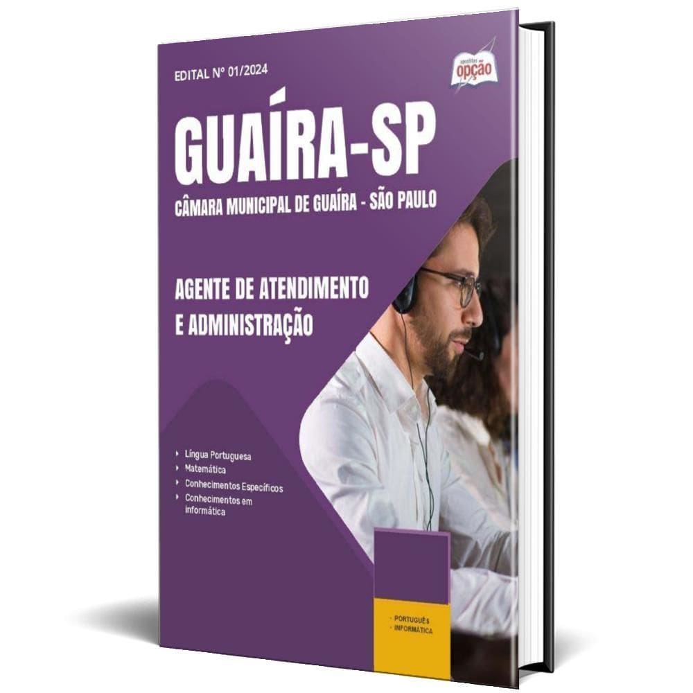 Apostila Câmara Guaíra Sp 2025 Agente Atendimento E