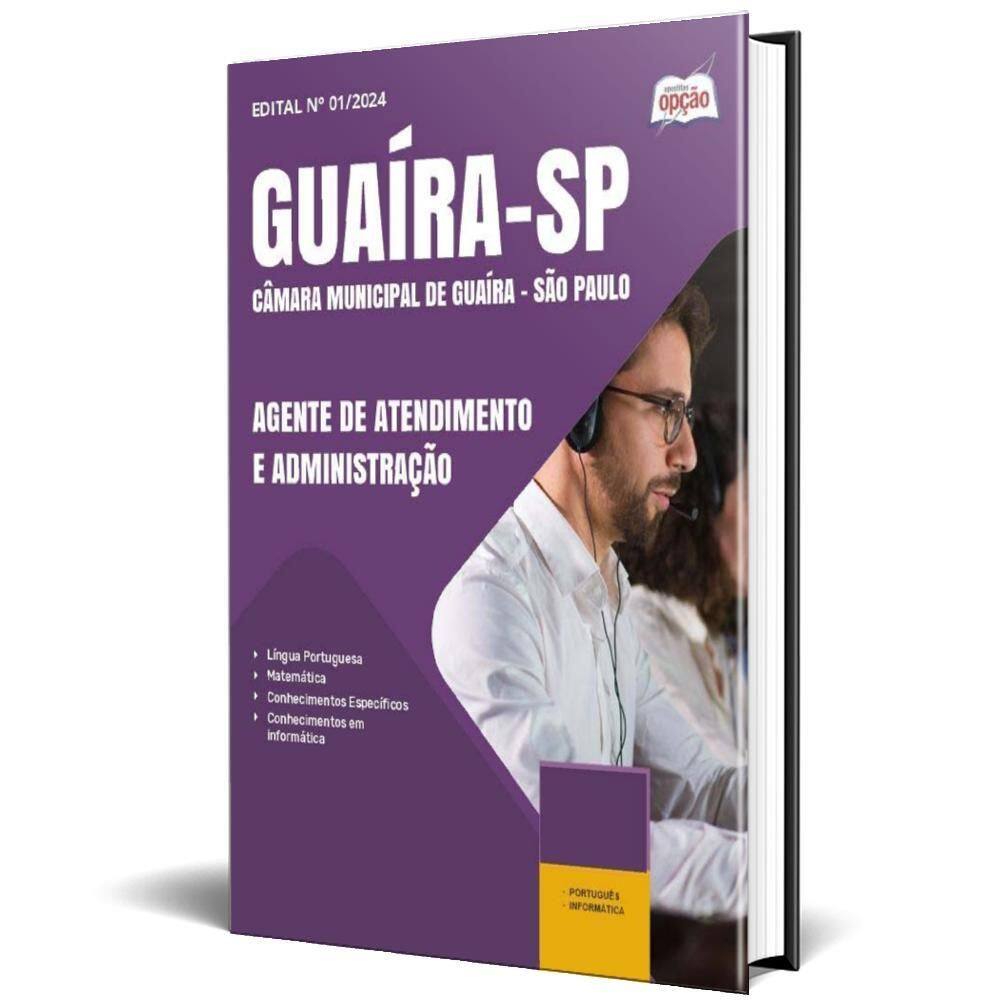 Apostila Câmara Guaíra Sp 2025 Agente Atendimento E